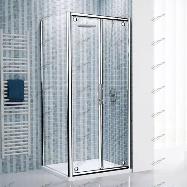 Боковая панель 78 см LUNES F Novellini LUNES с серебристым профилем LUNESF721B