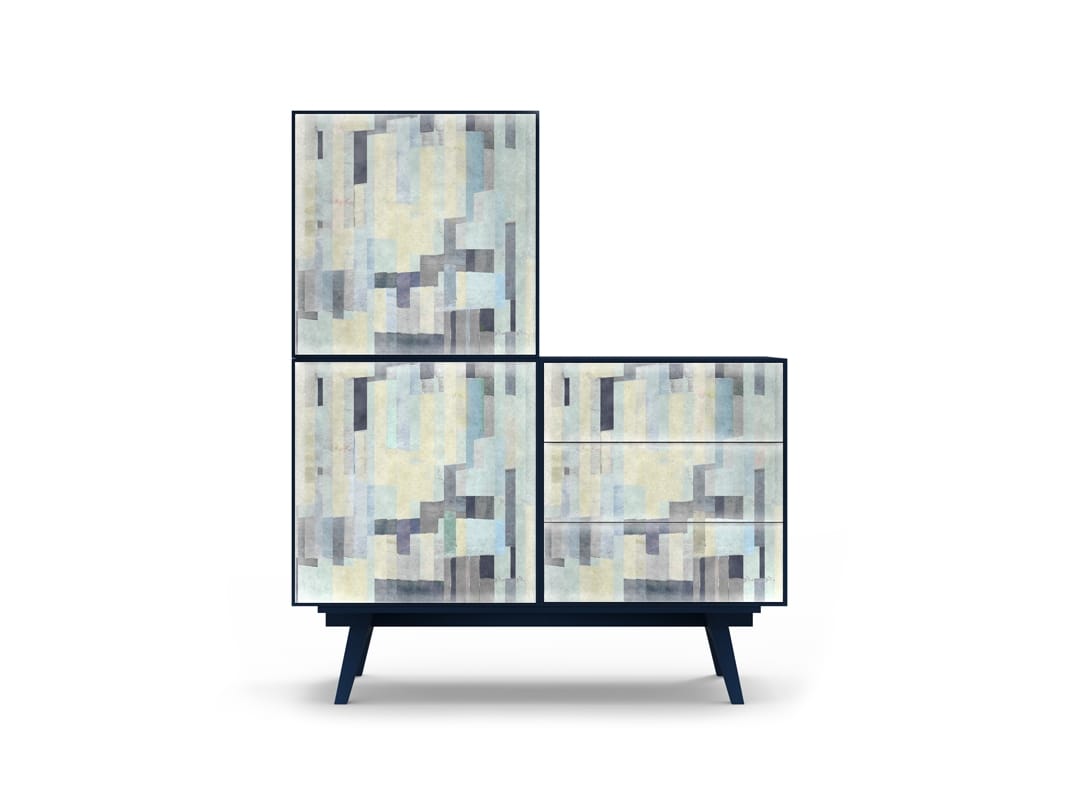 Секционный шкаф из МДФ с распашными дверцами с ящиками MOMENTI Home &amp ARCH-00025477 - Вид №1