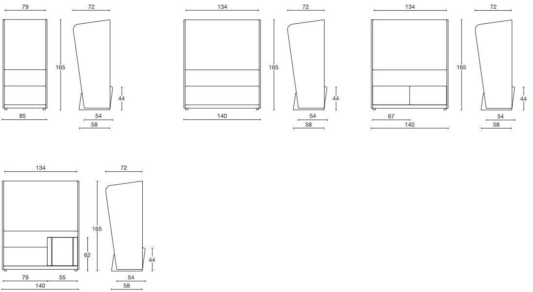 Diemme Кабинка офисная в ткани Circuit media & privè sun-id-1438650 - Вид №7