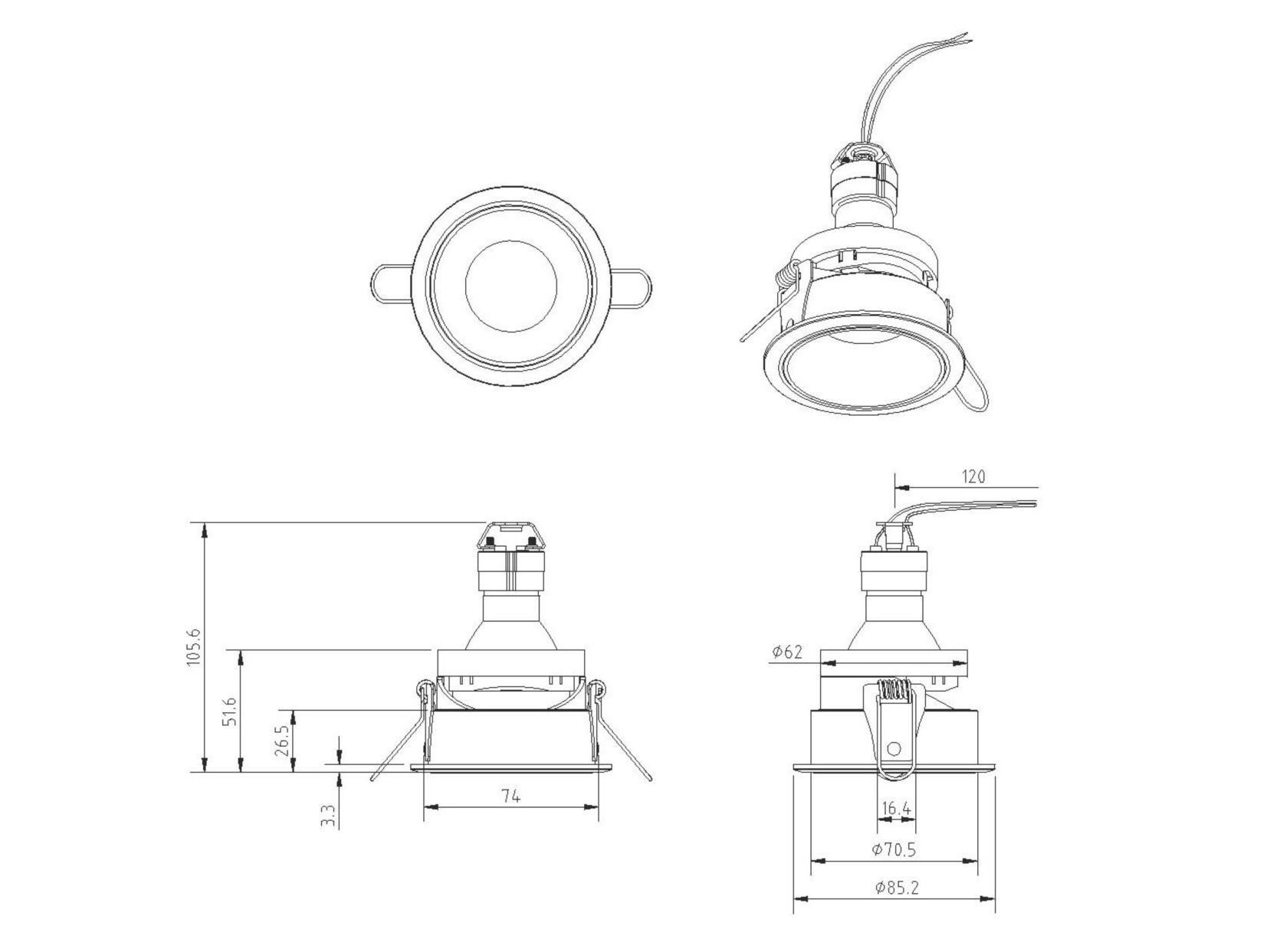 Алюминиевый круглый утопленный прожектор Maytoni Share ARCH-00092350 - Вид №15
