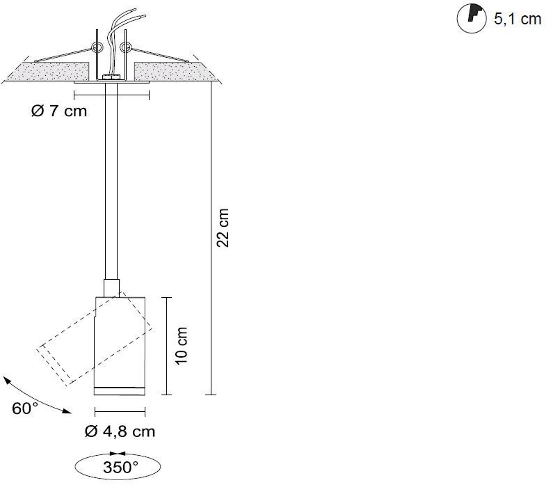 EGOLUCE Регулируемый светодиодный потолочный светильник Newton 6342 / 6344 - Вид №4