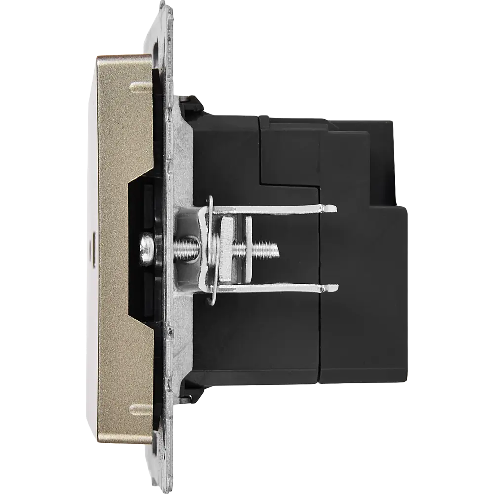 Розетка USB встраиваемая IEK Brite РЮ11-1-БрШ цвет шампань 87761641 STLM-2056700  - Вид №2