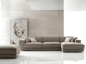 Угловой диван из ткани