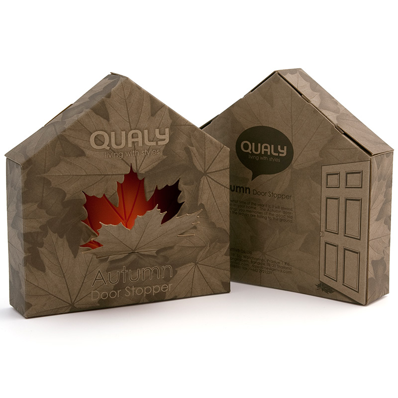 QL10072-GN Подпорка для двери autumn зеленая Qualy  - Вид №5