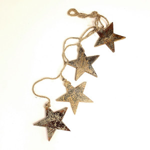 en_ny0028 Гирлянда подвесная golden stars EnjoyMe