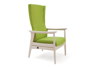 Тканевое кресло с подлокотниками