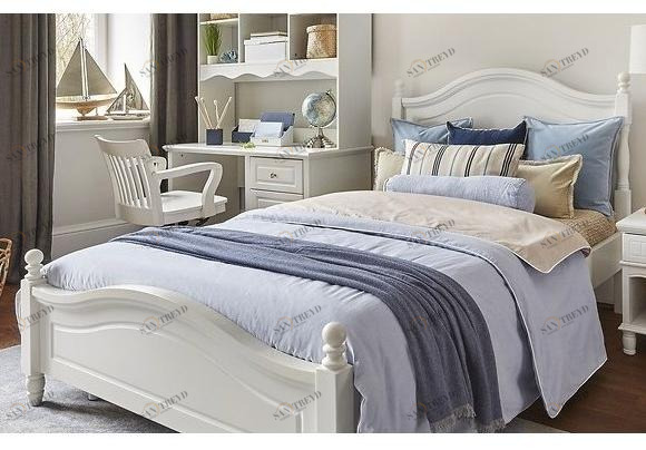 Arrediorg.it® Полуторная односпальная кровать из дерева Princess 810