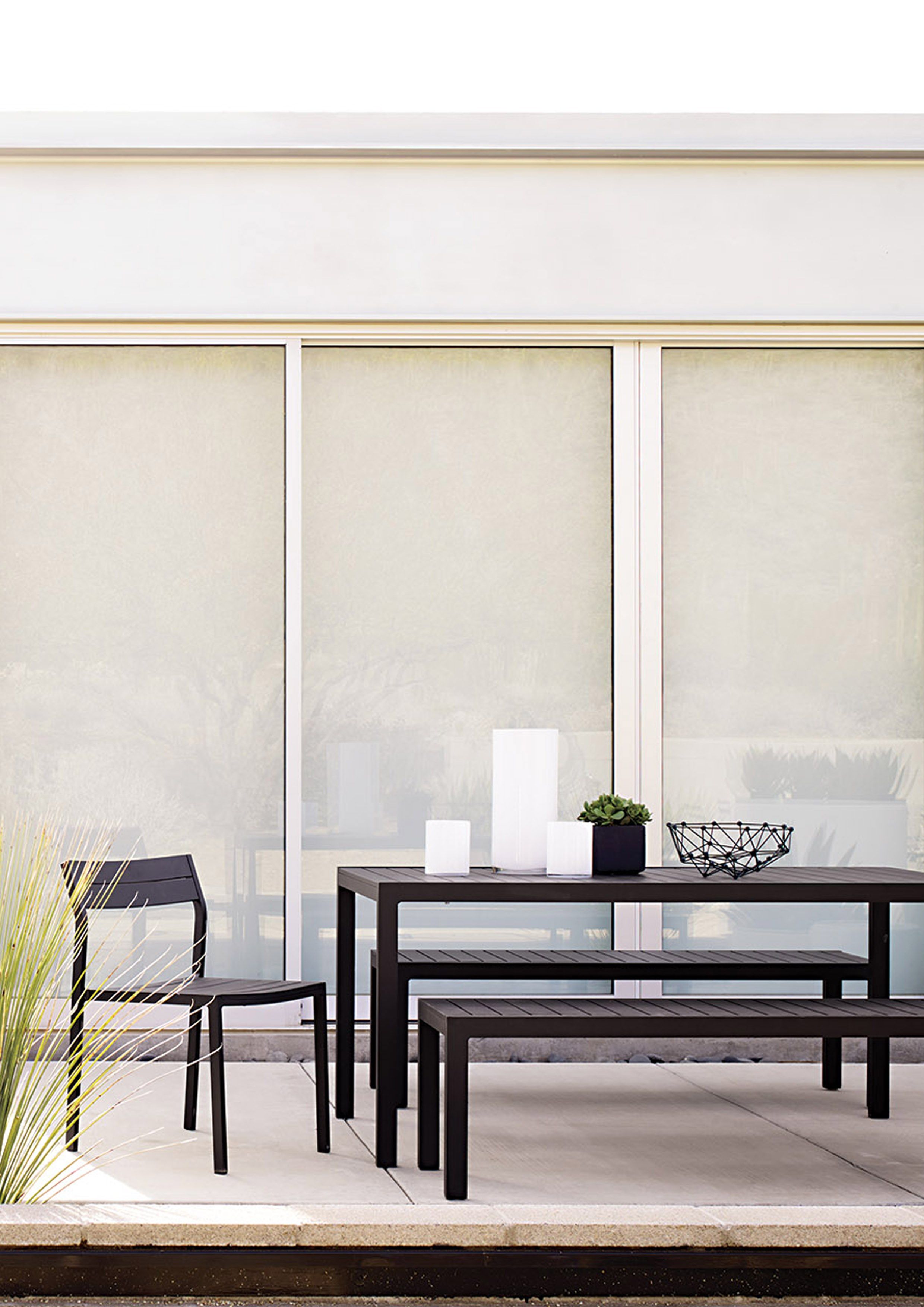 Алюминиевая садовая скамейка с порошковым покрытием Case Eos ARCH-00134240 - Вид №10