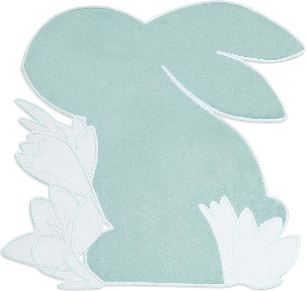 10677593 Truffle Bee Набор плейсматов Truffle Bee Easter bunny velvet 40х43см, 2шт, тиффани-белый, полиэстер Ткань 