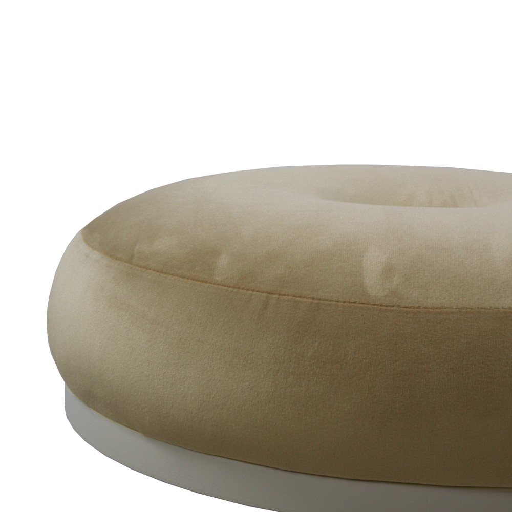 19025 BOGACHO Табурет Шанель Айвори кованая сталь / бархат  - Вид №3