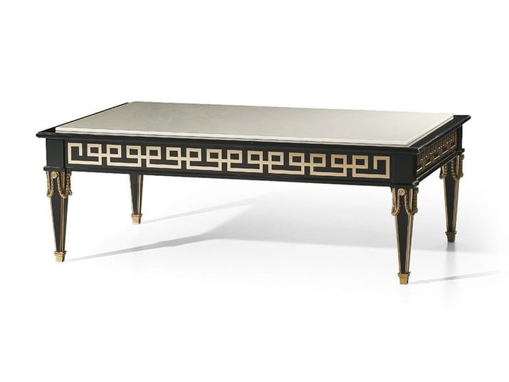 Лакированный журнальный столик с мраморной столешницей OAK Галерея ARCH-00129979