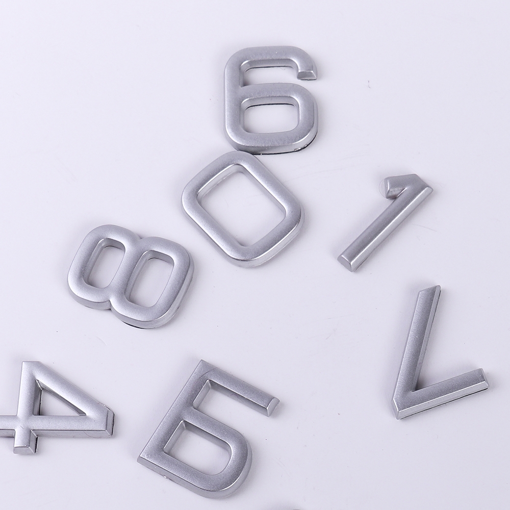 Дверной номер  «0», 32х5х40 мм, матовое серебро LJPS0074 Public Steel Россия  - Вид №3