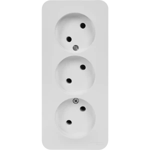 Розетка тройная накладная Schneider Electric Blanca без заземления цвет белый 86720973 STLM-2174546