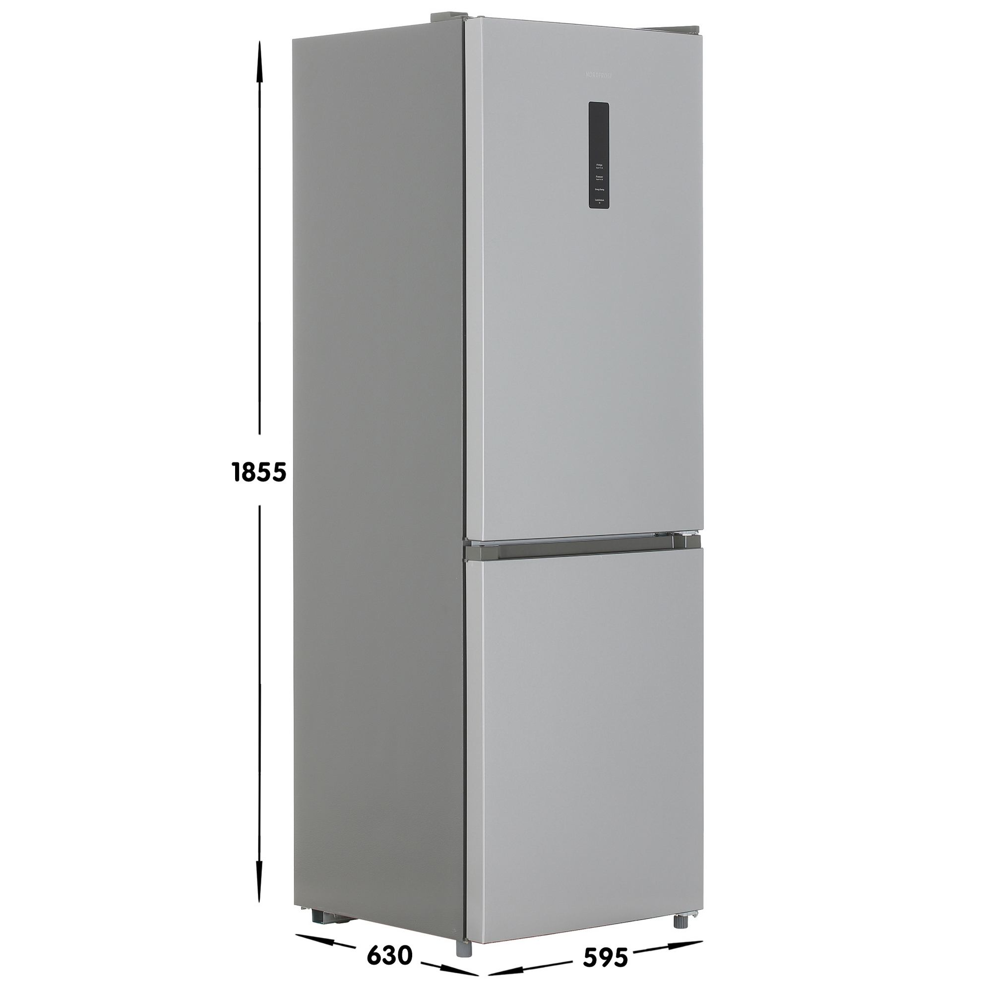 9944654 Холодильник с морозильником   Nordfrost RFC 350D NFS серебристый STDN-0024657 - Вид №6