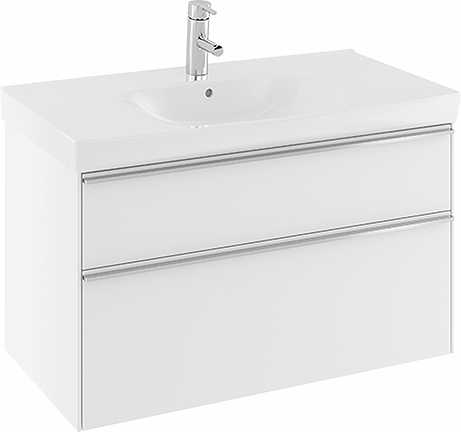 42644 Комплект мебели IFO Sense, с двумя ящиками, Ш = 900 мм, Ш1 = 922 мм, белый  - Вид №2