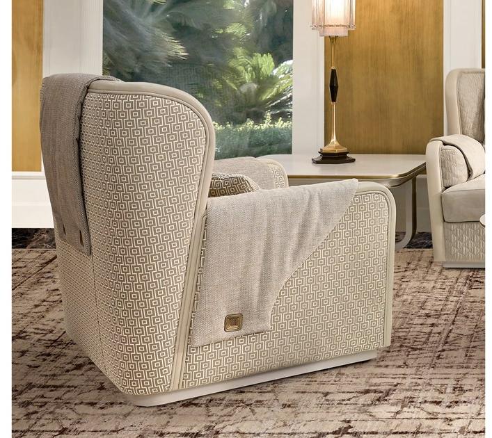 A.R. Arredamenti Кресло из ткани с подлокотниками Oliver Ol81 - Вид №1