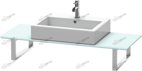 XL013C00909 X-Large Консоль для накладных раковин и встраиваемых умывальников Светло-голубой матовый декор Duravit
