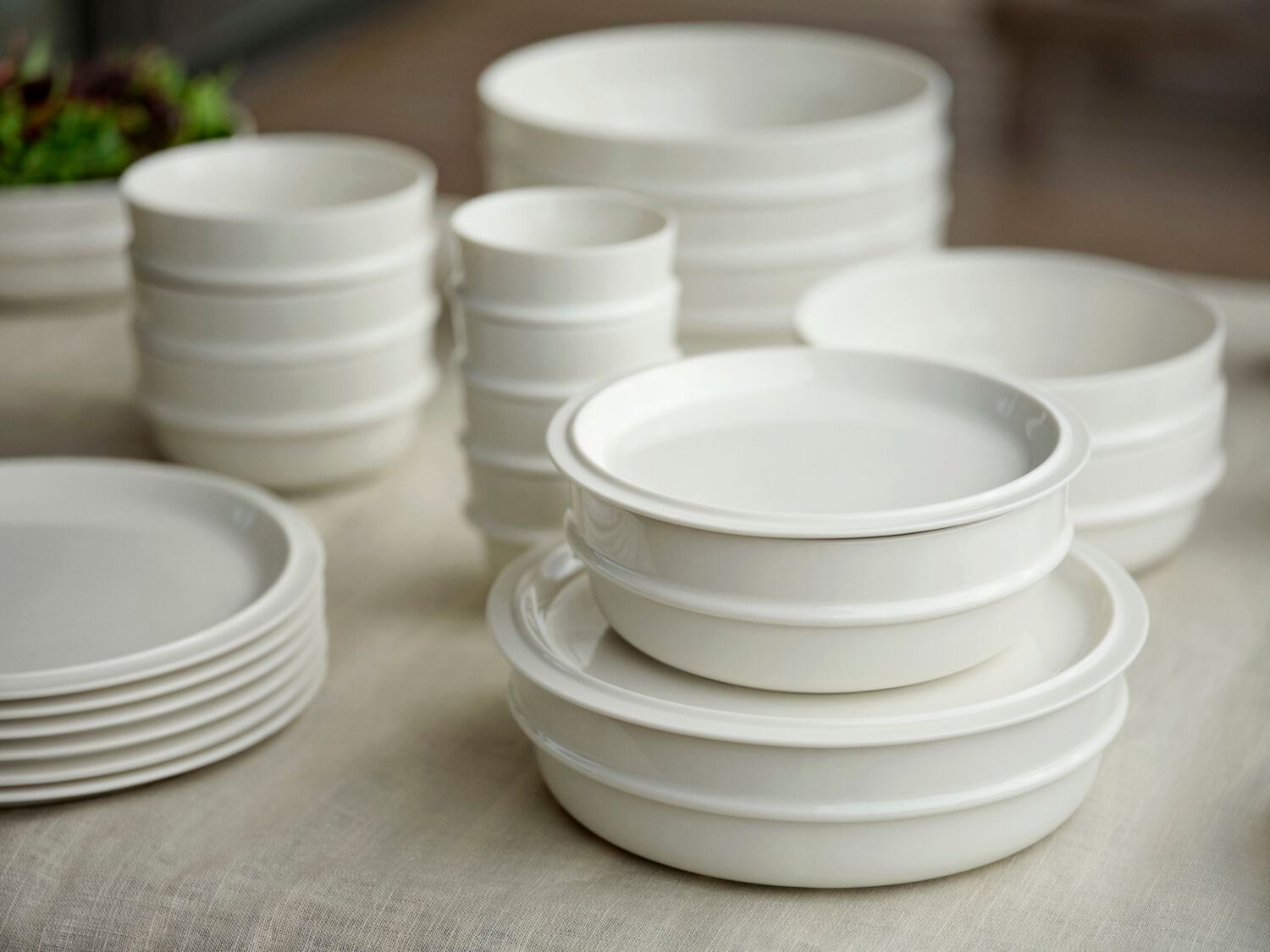 Фарфоровая круглая плоская тарелка ZONE DENMARK Eau ARCH-00035157 - Вид №4