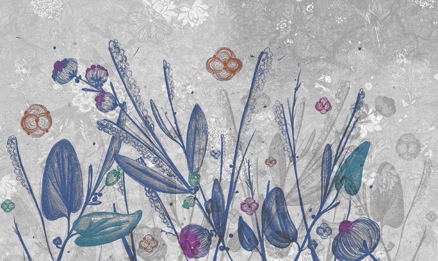 Обои с цветочными мотивами Jannelli&Volpi FIORITURE ARCH-00020252 - Вид №1