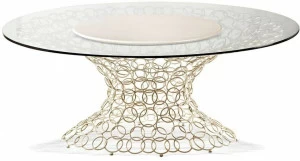 Cantori Круглый стеклянный стол Mondrian