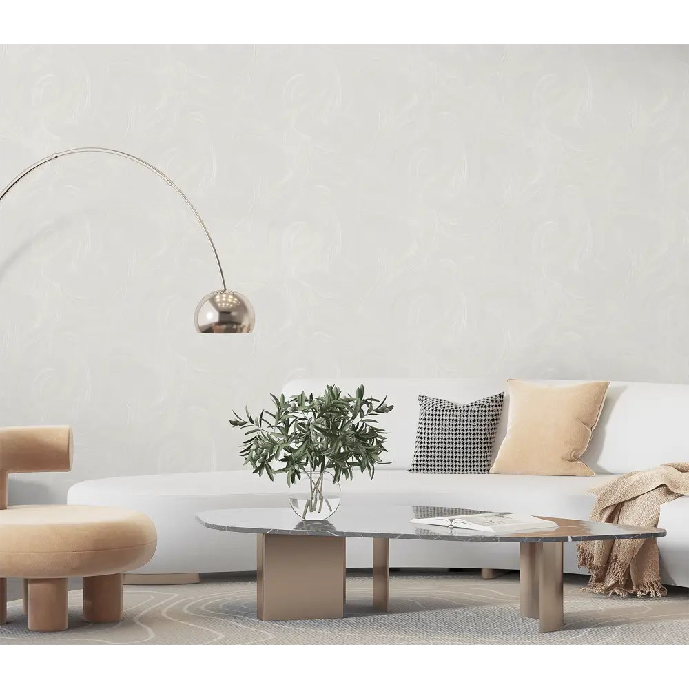 Обои флизелиновые Asc Wallpaper Elsa серо-бежевые 1.06 м 192011 STLM-2037401 - Вид №5