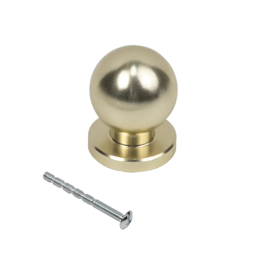 Мебельная ручка-кнопка GN35 матовое золото 87686804 STLM-2105138 AKS  - Вид №3