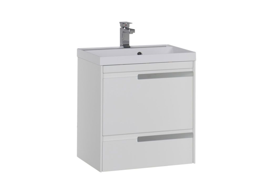 Тумба с раковиной Aquanet Тиволи 60 белый 0018005300179393 - Вид №1