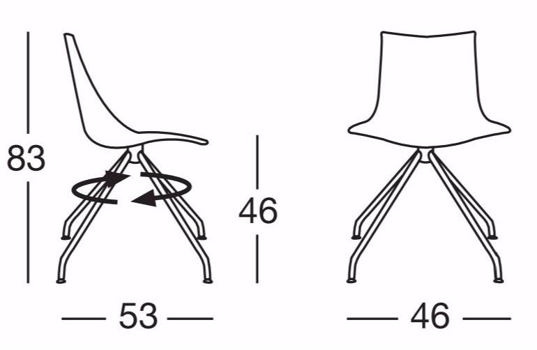 SCAB DESIGN Эргономичное кресло на козелке Zebra sun-id-1403333 - Вид №2