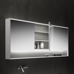 Cabinet mirrors Алюминиевый зеркальный шкаф с фронтальным освещением Falper 