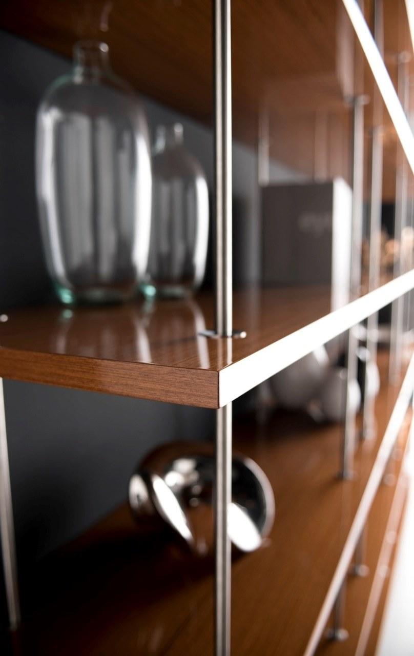 Former In Italia Модульная стенка для хранения из нержавеющей стали и дерева Michelangelo sun-id-1445762 - Вид №5