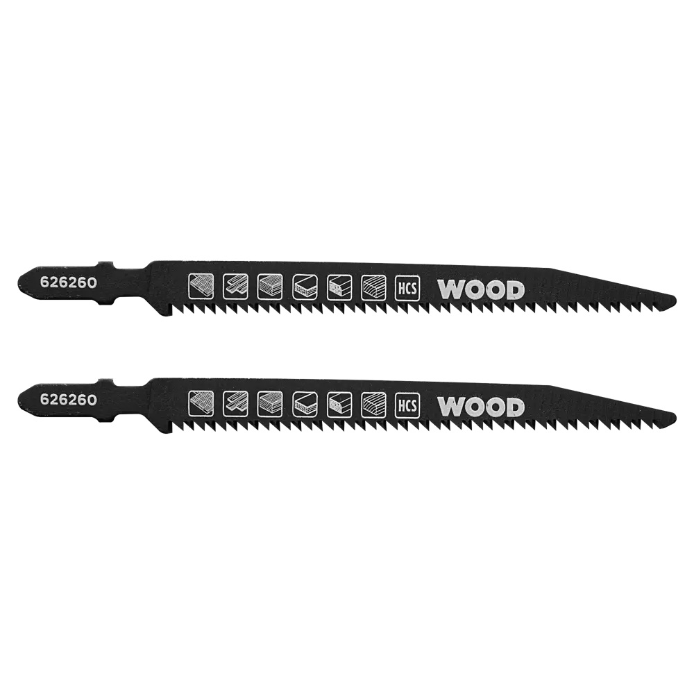Пилка для электролобзика по дереву KWB 626260 чистый рез, 2 шт STLM-2158052
