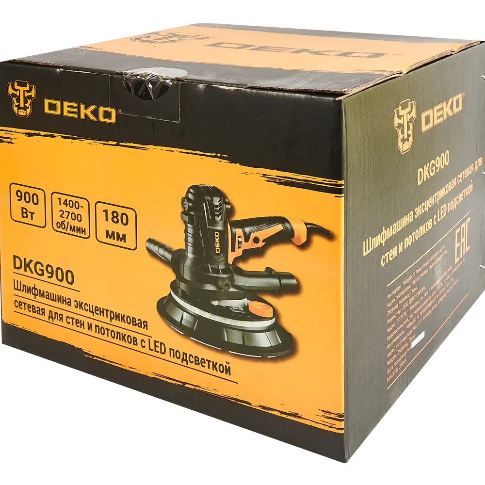 Машина шлифовальная для стен и потолков сетевая Deko DKG900, 900 Вт, 180 мм 85415008 STLM-2128902  - Вид №9