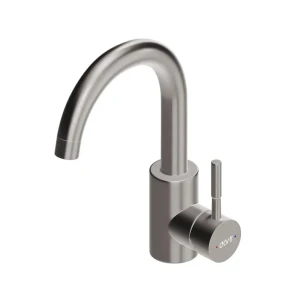 91985260 Смеситель для раковины DORFF Logic D3002101SS цвет стальной серый STLM-1440720