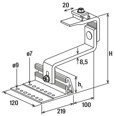 Система крепления алюминиевой черепицы FISCHER Fischer RH VB AL/RH HB AL ARCH-00070814 - Вид №5
