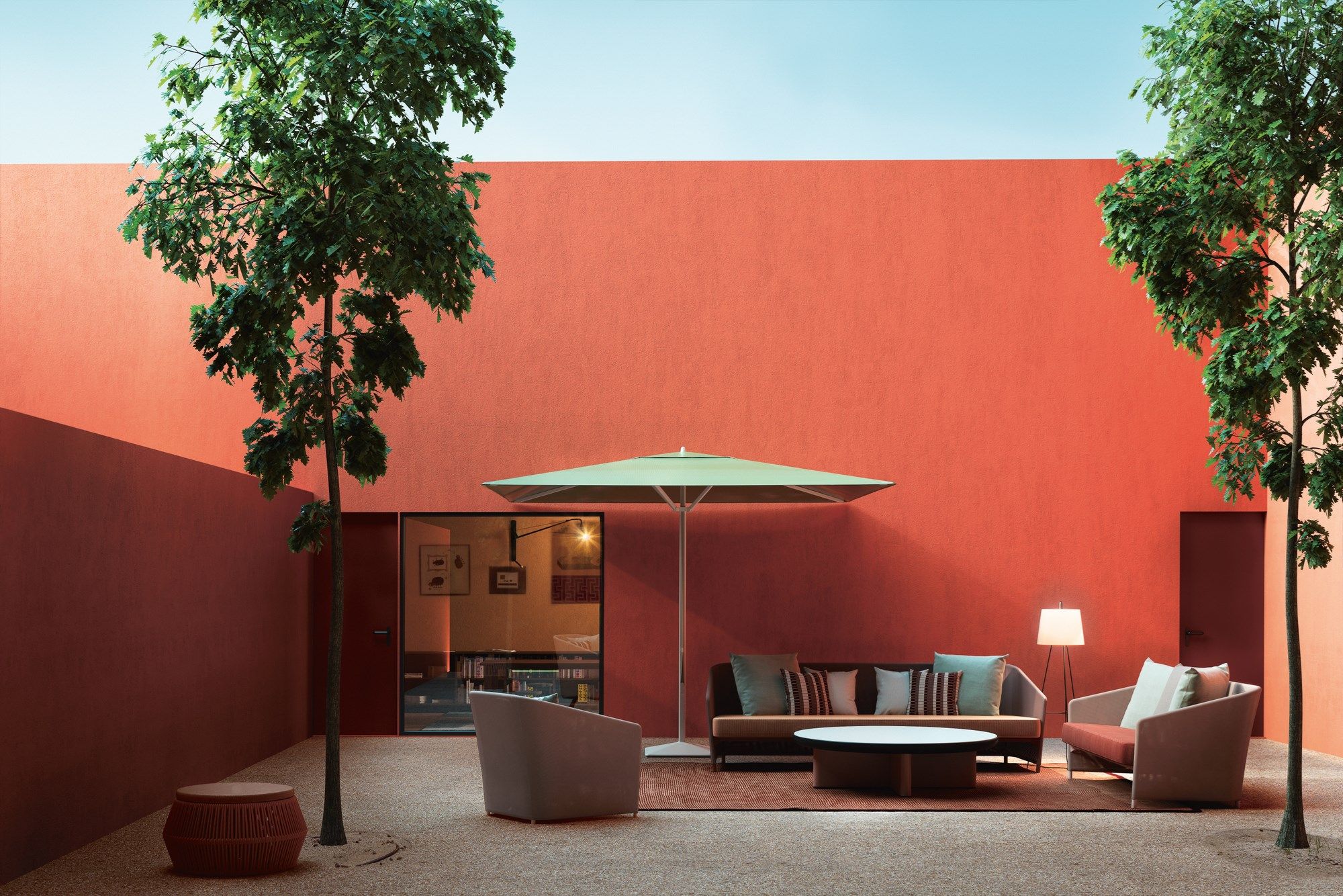 Мягкое тканевое садовое кресло с подлокотниками Kettal Bitta Lounge ARCH-00153271 - Вид №2