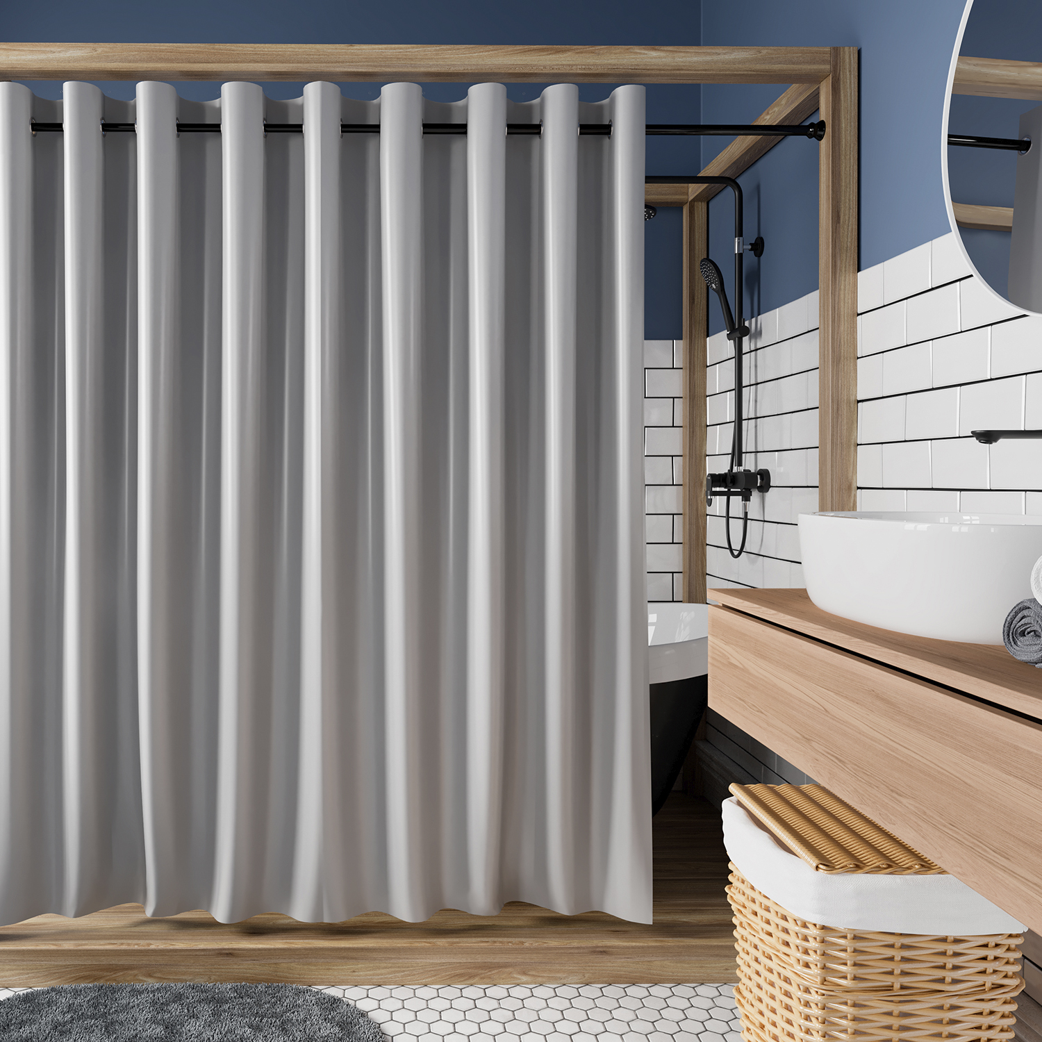 SC-30502 Oder Шторка для ванной WasserKRAFT 