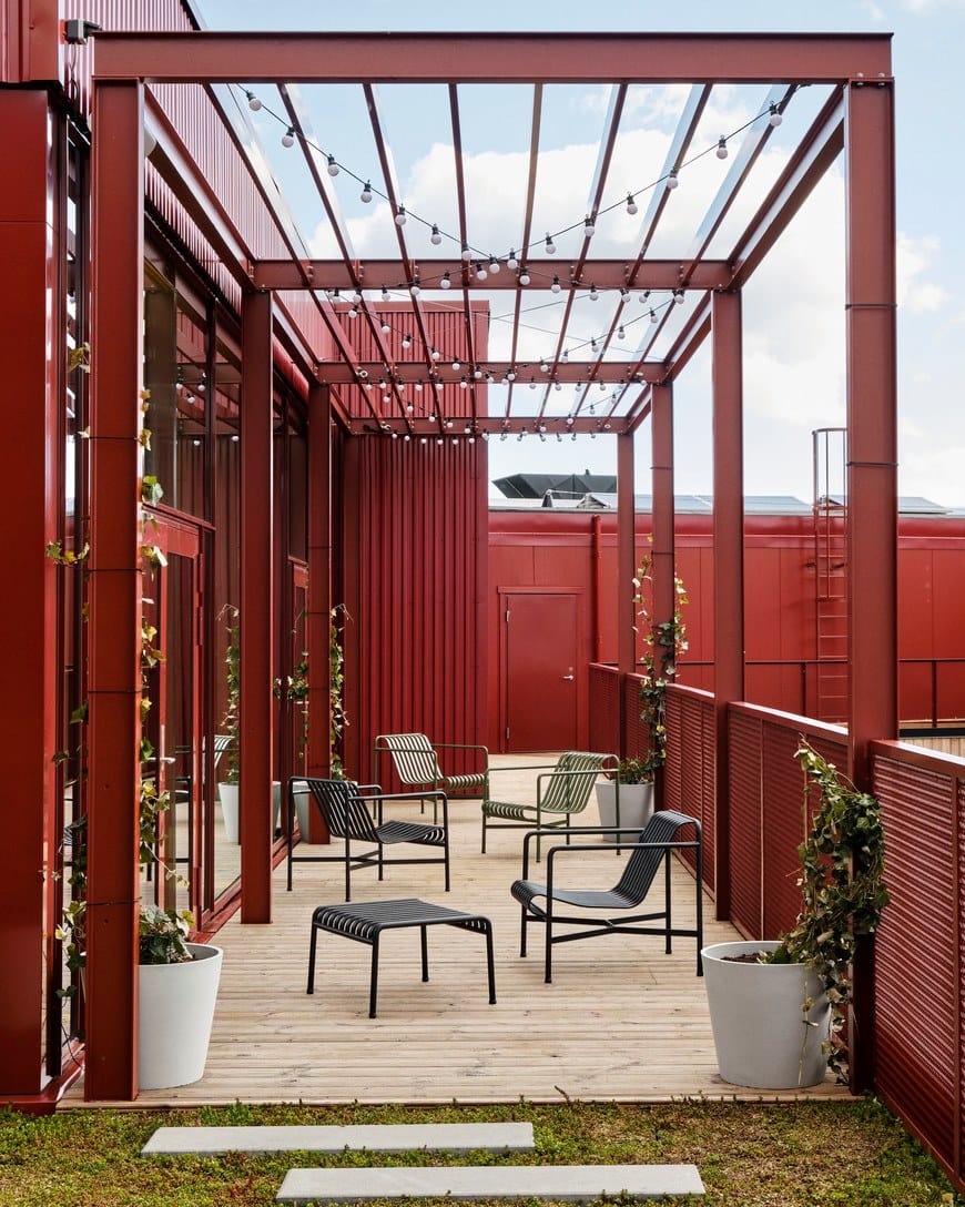 Стальная прямоугольная Садовая подставка для ног Hay Палисад ARCH-00043018 - Вид №43