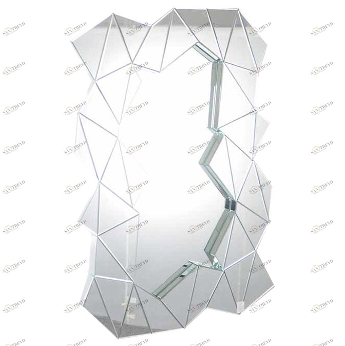 Зеркало настенное с фацетом 140х92,5 см серебряное Mirror Clear DELIGHT COLLECTION ДИЗАЙНЕРСКИЕ 00-3882986 Серебро 