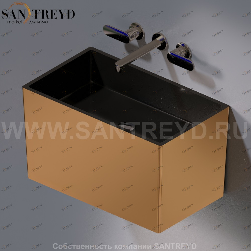 L111.252 Подвесная раковина настенная овальная A. e T. Italia TOWER черная AeT ITALIA