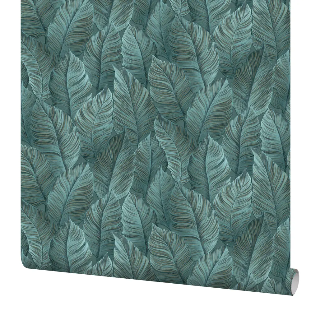 Erismann Samui: Флизелиновые обои с растительным орнаментом в зелёных тонах 89405510 STLM-1563381