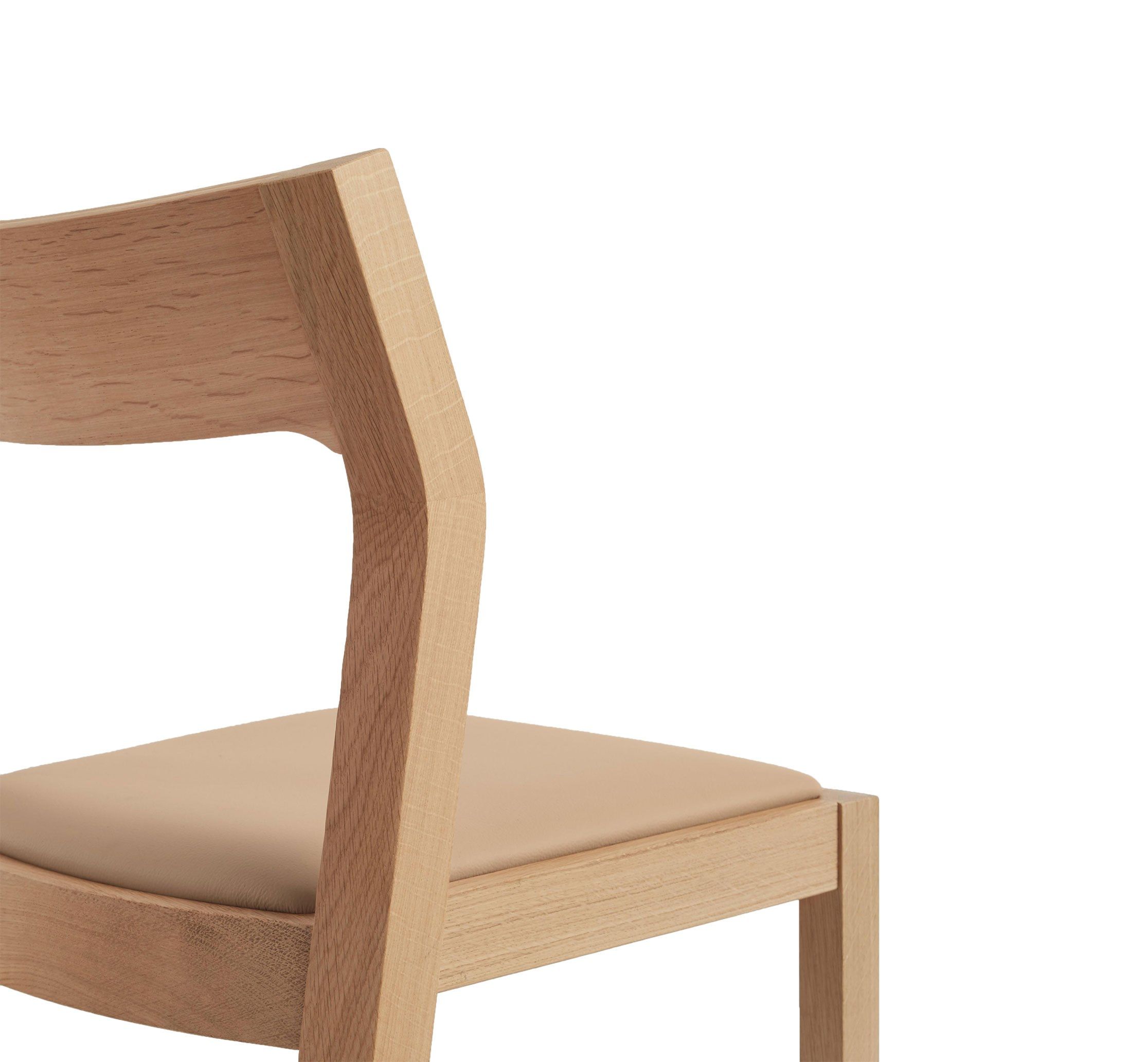 Высокий дубовый стул с мягким сиденьем Case профиль ARCH-00005913 - Вид №2