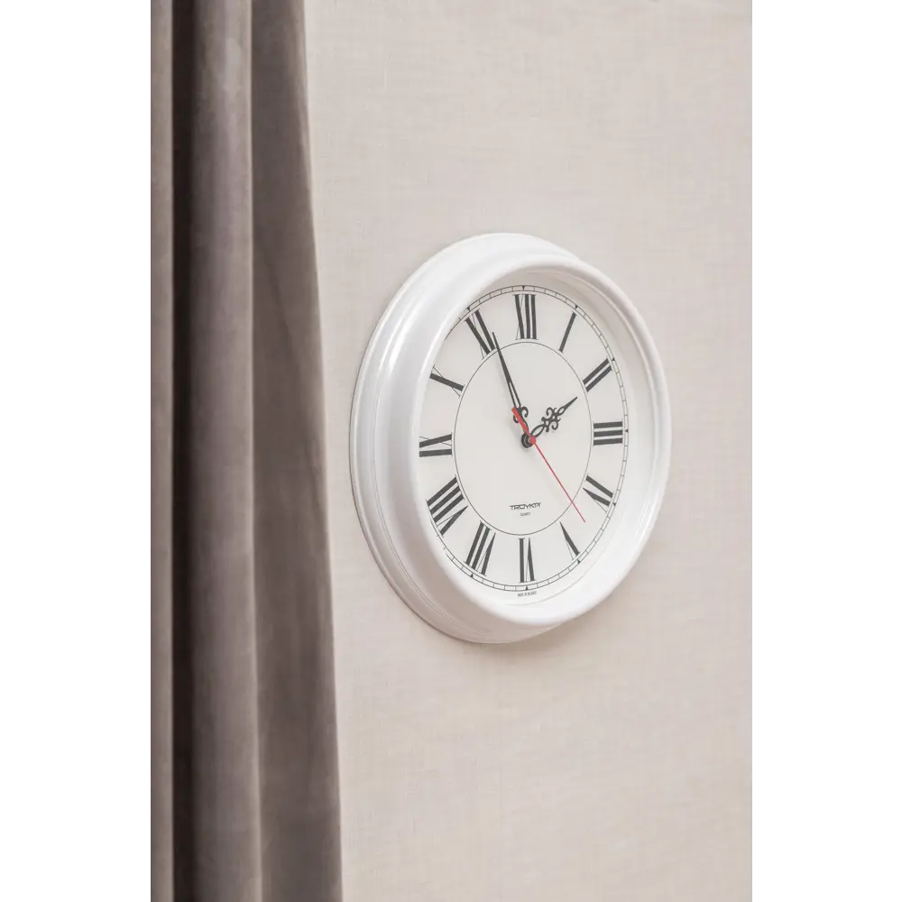 Часы настенные "Римские" цвет белый диаметр 30 см TROYKATIME STLM-2008499 - Вид №4