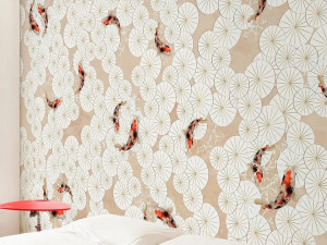 Восточные обои ПВХ бесплатно, экологически чистые, моющиеся