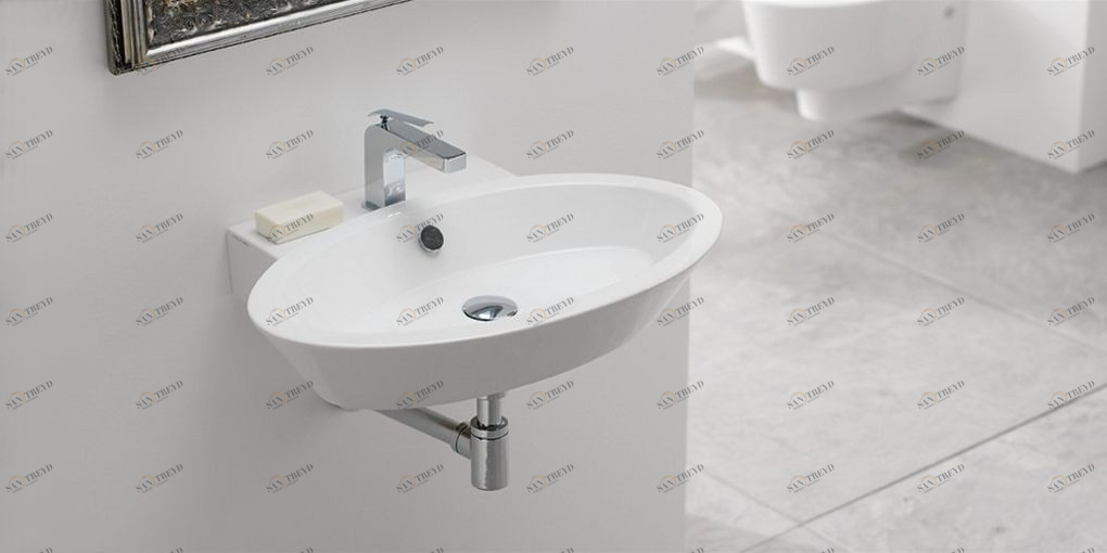 2003 Подвесная раковина настенная овальная Scarabeo Ceramiche 