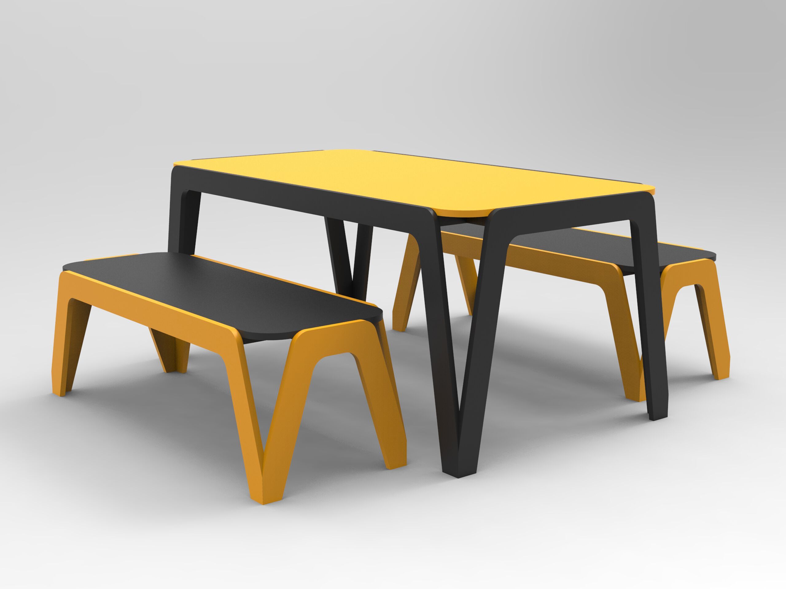 Прямоугольный стол для общественных мест из полиэтилена Donye компас ARCH-00052755 - Вид №7