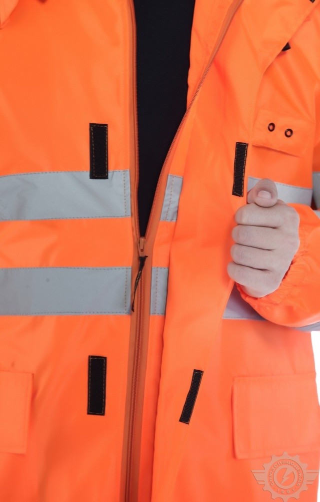 5029706 Куртка-ветровка с СОП оранжевая  Распродажа спецодежды  размер 60-62/170-176 Спецодежда  - Вид №7