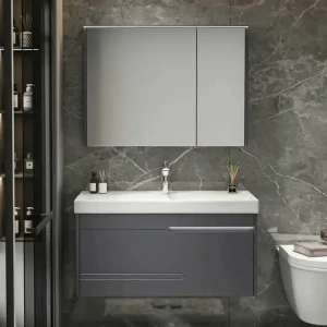 91595707 Комплект мебели Ceruttispa OGLIO 80 10030 с зеркальным шкафом 80см STLM-1337159