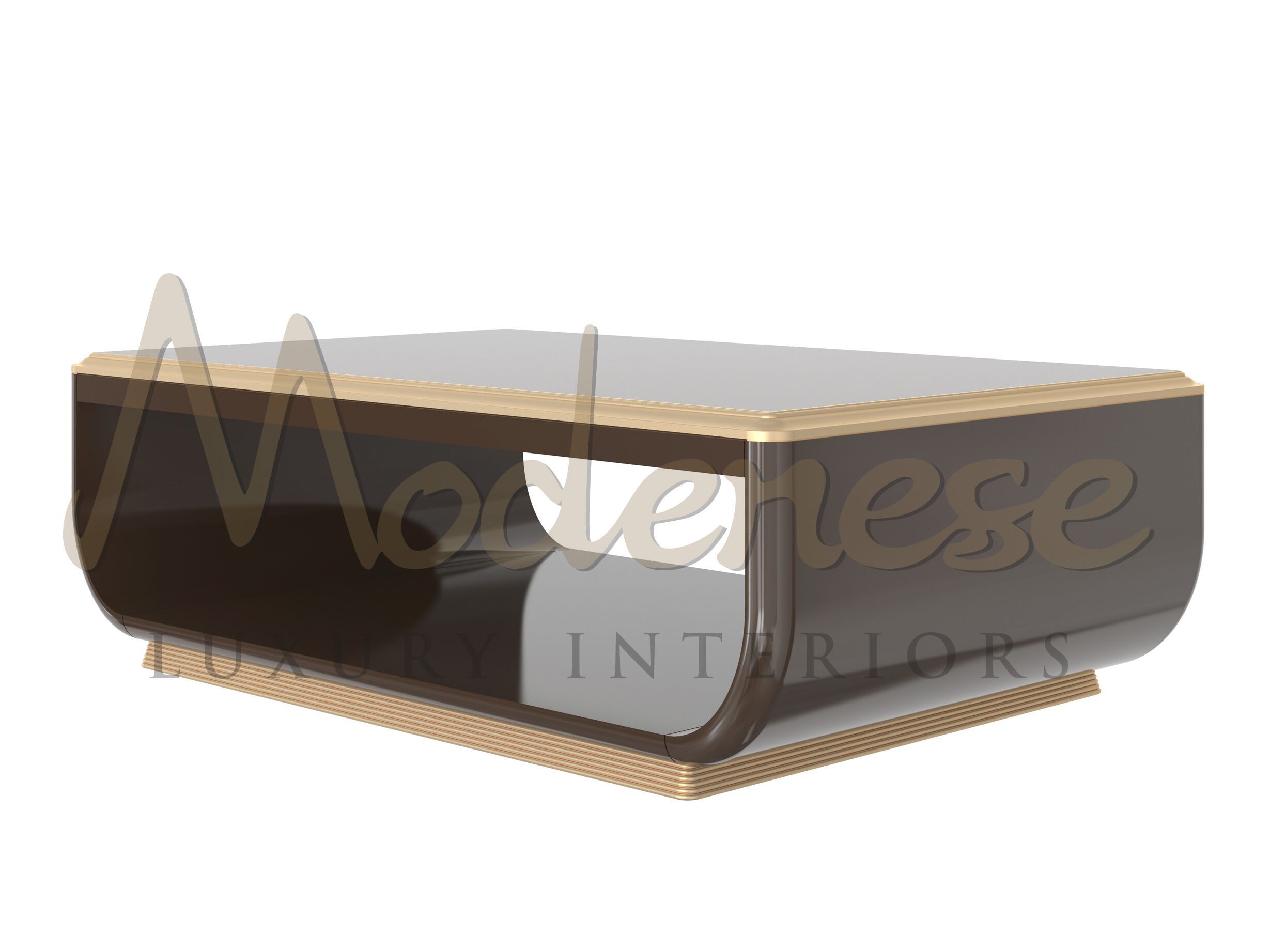 Деревянный прямоугольный журнальный столик Modenese Luxury Interiors LUXE GRANDEUR ARCH-00082151