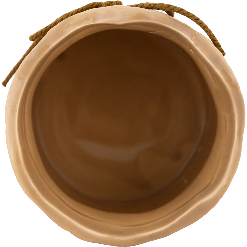 Кашпо-кактусник 9.5x9x12 см v0.6 л керамика бежевый GARDMAX STLM-2084724 - Вид №3