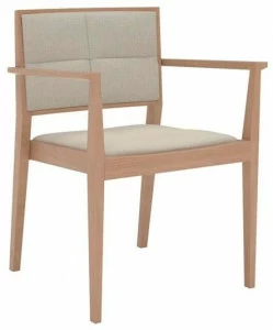 Andreu World Стул из бука с подлокотниками Manila So2033